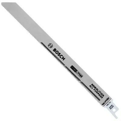 Bosch 200 pieces 9 Inches 5/8 V TPI All-Purpose Demolition Wood Nails Reciprocating Saw Blades, 2608658277