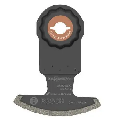 Bosch 2-1/2 Inches StarlockMax® Oscillating Multi Tool Diamond Grit Segmented Hand Saw Blade, 2608666072