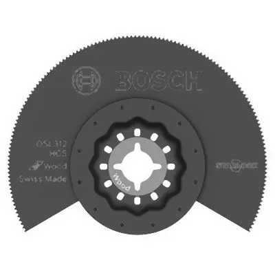 Bosch 3-1/2 Inches Starlock® Oscillating Multi Tool High-Carbon Steel Segmented Miter Saw Blade, 2608664851