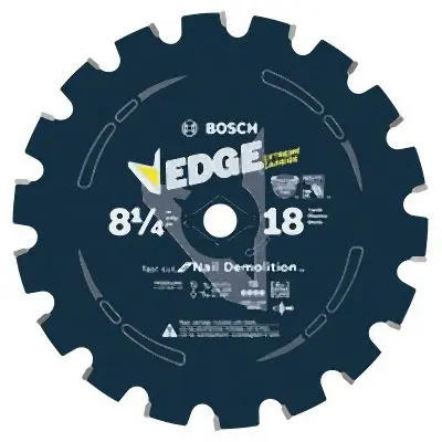 Bosch 8-1/4 Inches 18 Tooth Edge Circular Reciprocating Saw Blade Roofing Nail Demolition, 2610044107