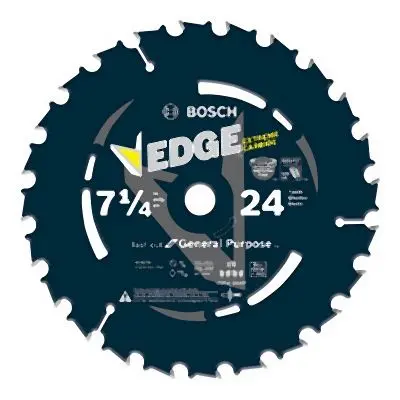 Bosch Custom 7-1/4 Inches 24 Tooth Edge Circular Saw Blade Framing, 2610044088