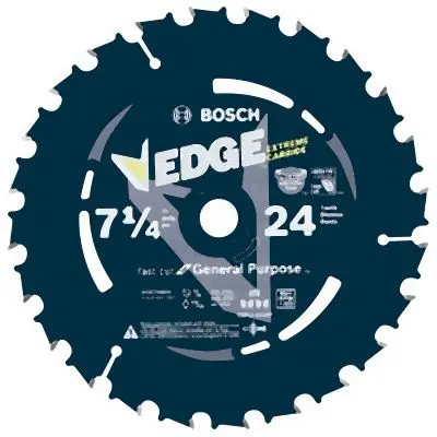 Bosch Dependable 25 pieces 7-1/4 Inches 24 Tooth Edge Circular Saw Blades Framing (Bulk), 2610041287