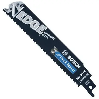 Bosch Heat-Resistant 250 pieces 6 Inches 8/10 TPI Edge Reciprocating Saw Blades Thick Metal (Bulk Pack), 2608658525