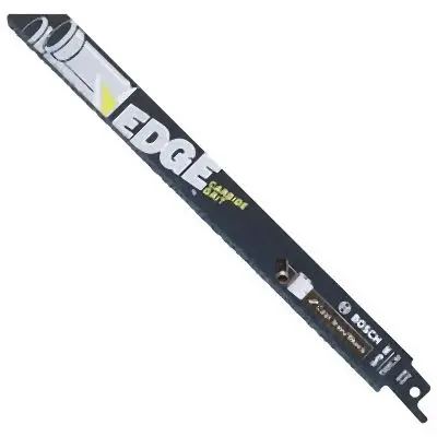 Bosch 9 Inches 30 Grit Carbide-Grit Edge Reciprocating Miter Saw Blade Cast Iron/Block, 2610044143