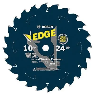 Bosch 10 Inches 24 Tooth Edge Cordless Circular Cutting Tool Blade General Purpose, 2608837729