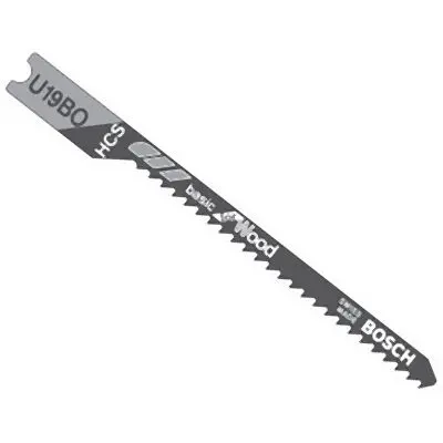 Bosch King-Size 5 pieces 2-3/4 Inches 12 TPI Wood Cutting U-shank Jig Cutting Tool Blades, 2608663722