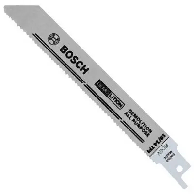 Bosch 25 pieces 6 Inches 10/14 V TPI All-Purpose Demolition Reciprocating Power Saw Blades, 2610046012