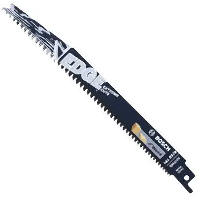 Bosch 25 pieces 8 Inches 6/10 TPI Edge Reciprocating Circular Saw Blades Wood (Bulk Pack), 2610044164