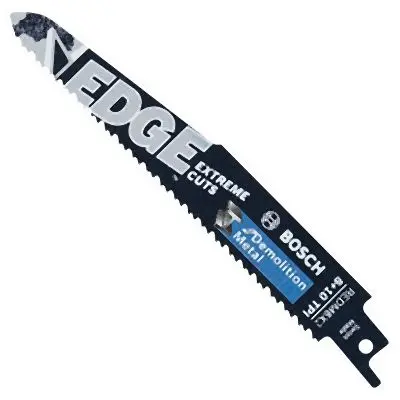 Bosch 25 pieces 6 Inches 8/10 TPI Edge Reciprocating Saw Blades Metal Demolition (Bulk Kit), 2610044125