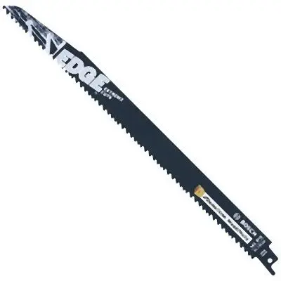 Bosch 25 pieces 12 Inches 5/8 TPI Edge Reciprocating Miter Saw Blades Wood/Common Nail Demolition (Bulk Pack), 2610044150