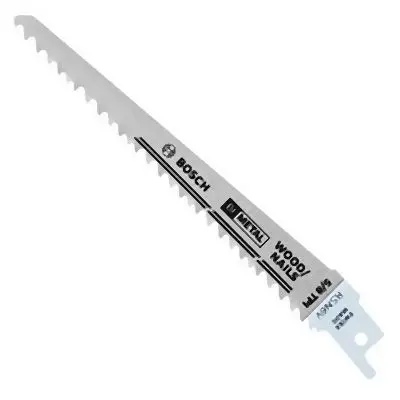 Bosch 25 pieces 6 Inches 5/8 V TPI Speed Wood Brad Nails Reciprocating Circular Saw Blades, 2610046021
