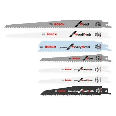 Bosch 7 pieces Reciprocating Hacksaw Blade Set, 2610030363