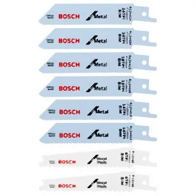 Bosch Protected 8 pieces All-Purpose Reciprocating Coping Saw Blade Set, 2610009455