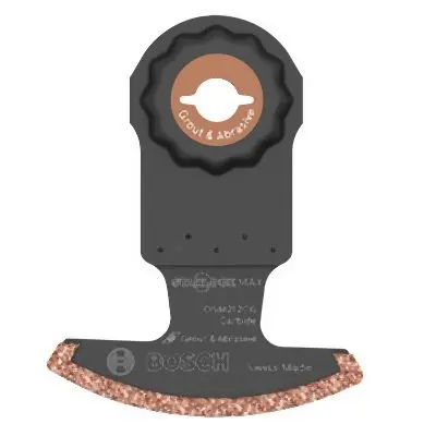 Bosch Weather-Resistant 2-1/2 Inches StarlockMax® Oscillating Multi Tool Carbide Grit Segmented Cutting Tool Blade, 26086...