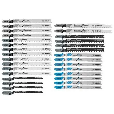 Bosch Weather-Resistant 30 pieces T-Shank Wood and Metal Cutting Jig Cutting Tool Blade Set, 2610042301