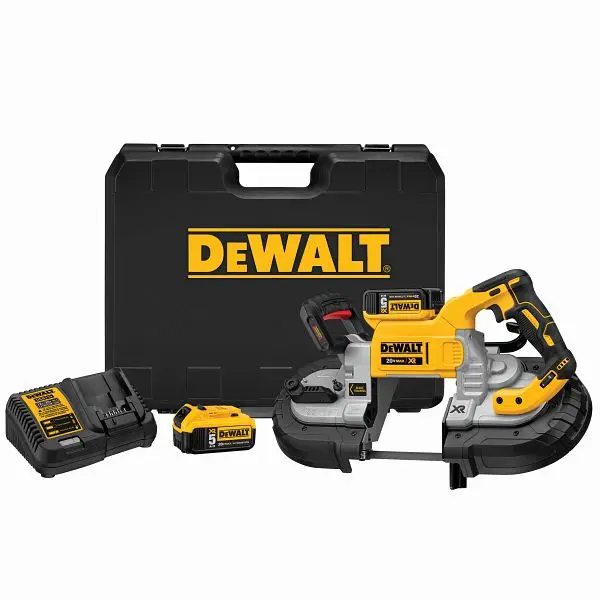 DeWalt 20V Max 5" Dual Switch Band Saw Kit, DCS376P2