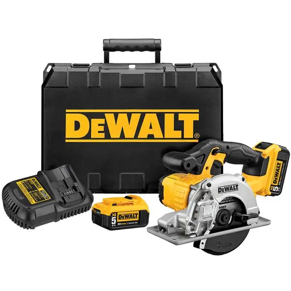 DeWalt 20V Max Lithium Ion Metal Cutting Circular Hand Saw Kit, DCS373P2