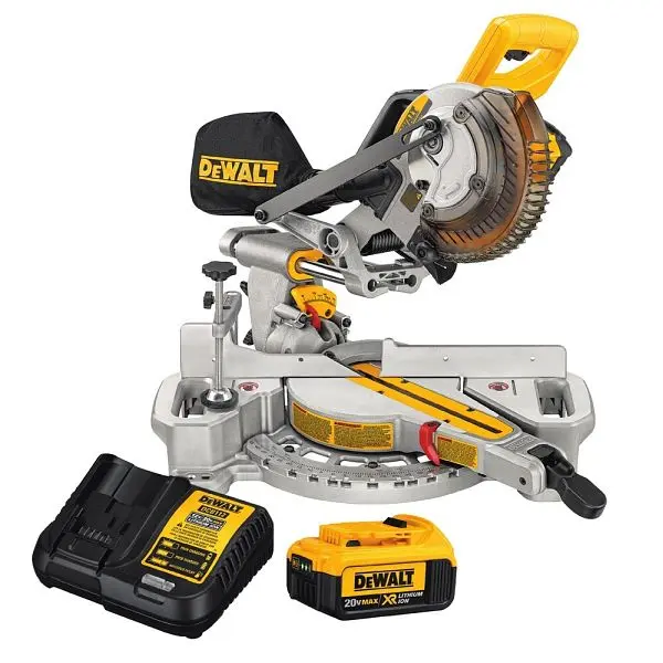 DeWalt 7-1/4 Single Bevel Sliding Compound Miter Saw, DCS361M1