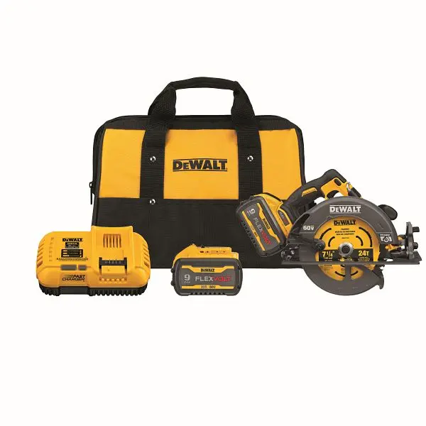 DeWalt FLEXVOLT 60V Max Brushless 7-1/4" Cordless Circular Saw Brake Kit 2 Batteries, DCS578X2