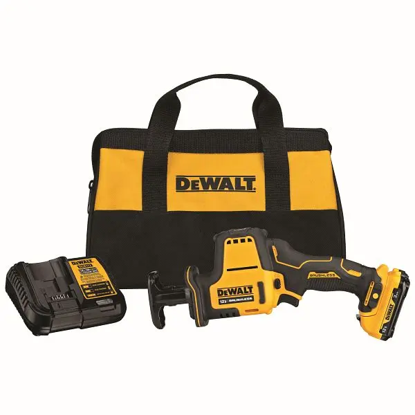 DeWalt Original XTREME 12V Max Brushless One-Handed Cordless Reciprocating Saw Kit, DCS312G1
