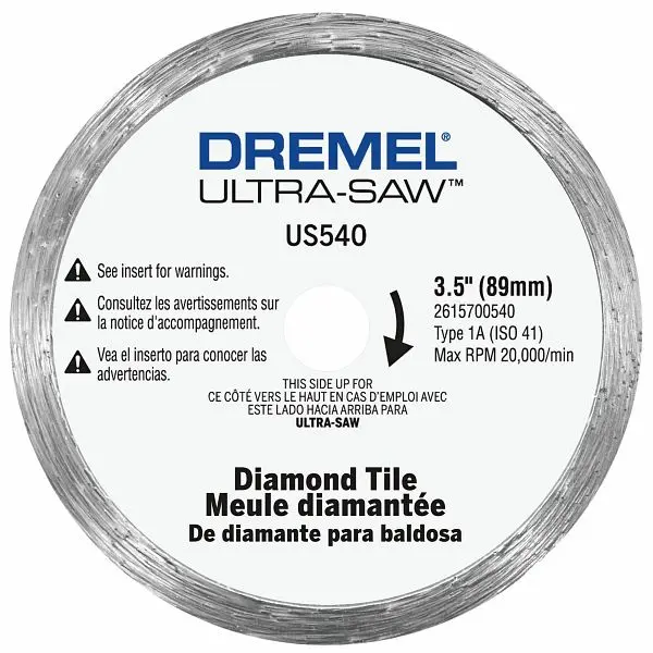 Dremel 3.5 Inches Ultra-Cutting Tool™ Tile Cut-Off Wheel, 2615U540AC