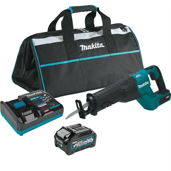 Makita 40V max XGT Brushless Cordless Recipro Coping Saw Kit, bag, one battery (4.0Ah), GJR01M1