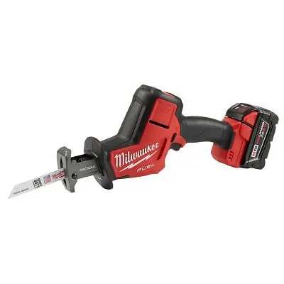 Milwaukee M18 Fuel Hackzall Saw (1) Cherry Redlith XC5.0 Battery Kit, 2719-21