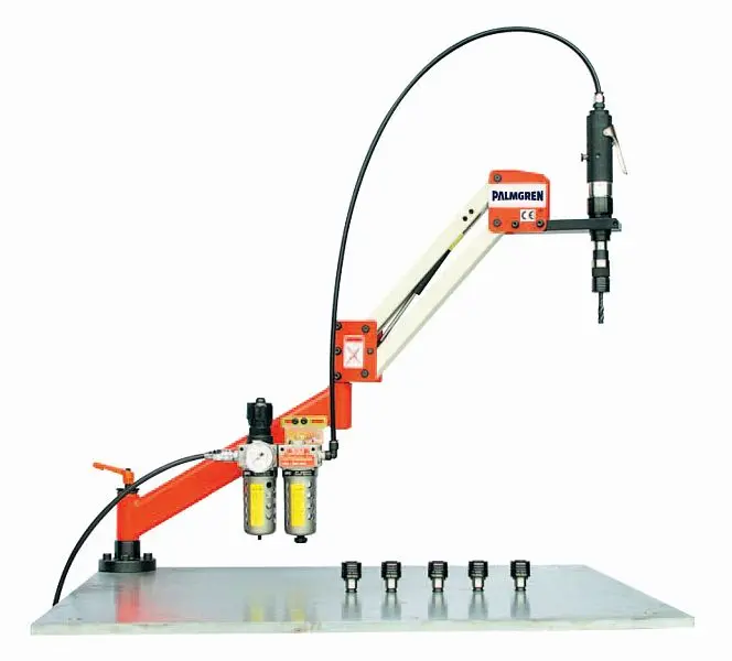 Palmgren Multi-Purpose Quick-Plug Tap Pneumatic Tapping machine 37" reach - 700 rpm, 9680421