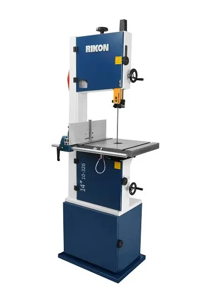 RIKON 14" Deluxe Bandsaw 1.75 HP Tool Less Guides and Quick Adjust Drift Fence, 10-326