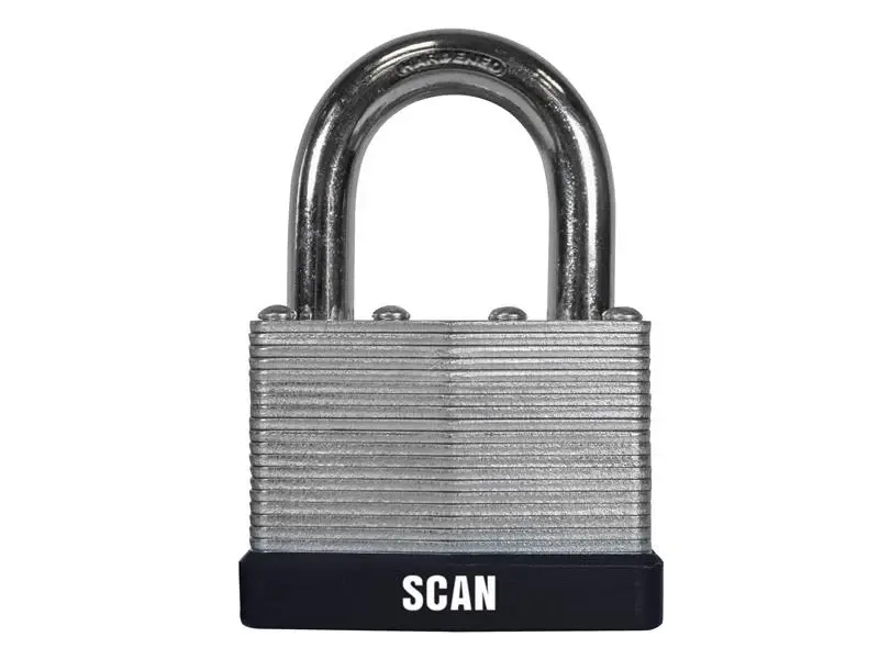 Scan Laminated Metal Padlock 50mm