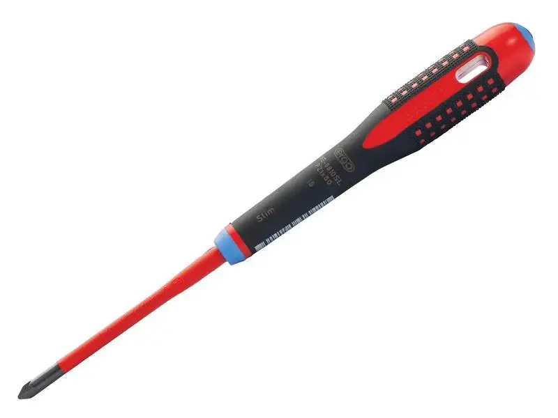 Bahco ERGO Trim VDE Insulated Pozidriv Screwdriver PZ1 x 80mm