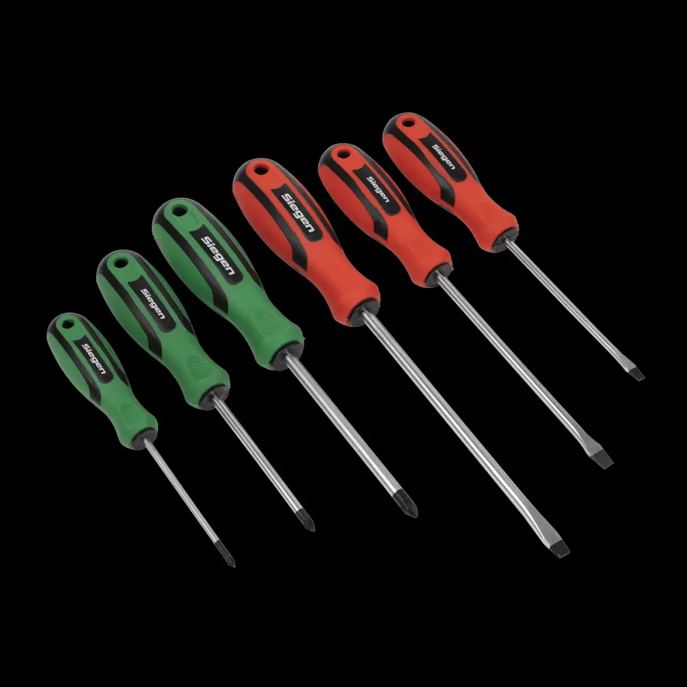Sealey S0615 Velvety Grip Screwdriver Set 6pc