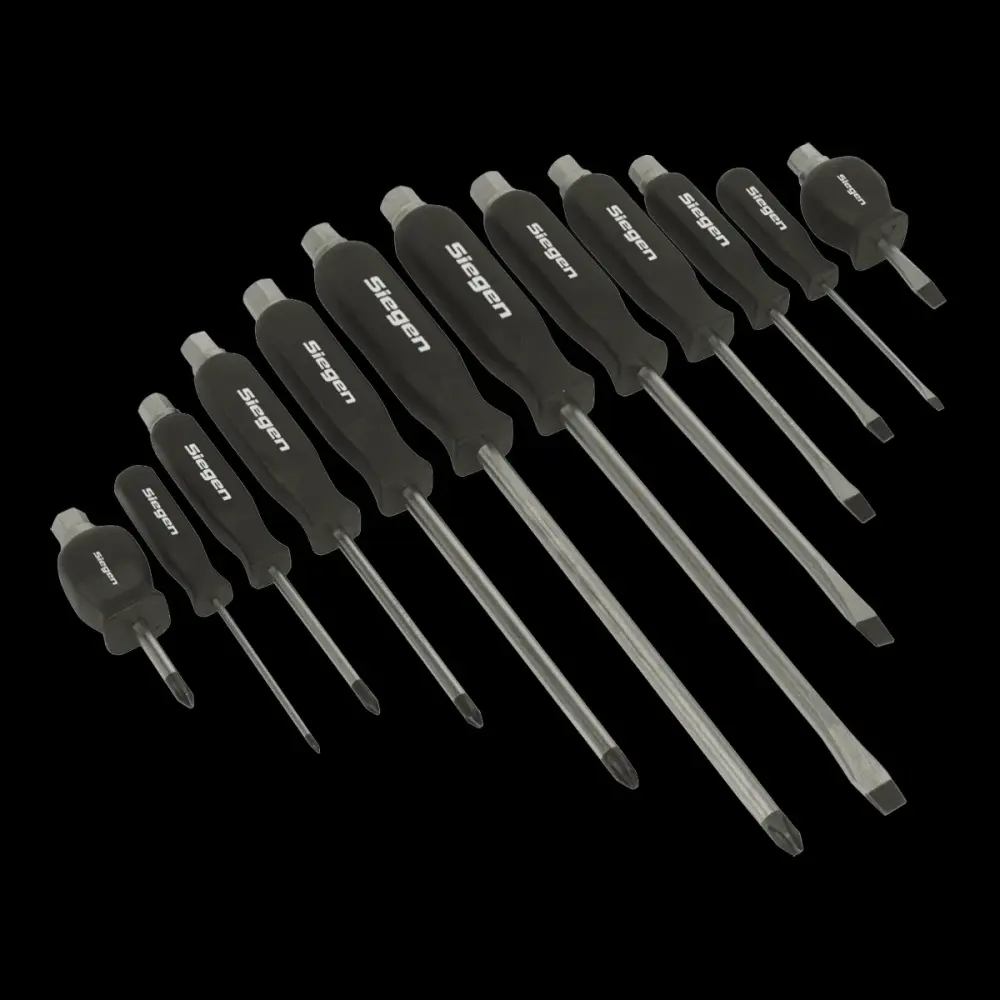 Sealey S0641 Screwdriver Adjust 12pc Hammer-Thru