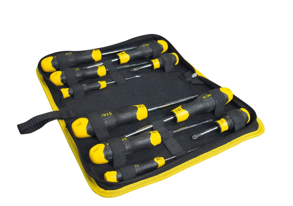 STANLEY 10 Piece CUSHION GRIPª Screwdriver Place Wallet