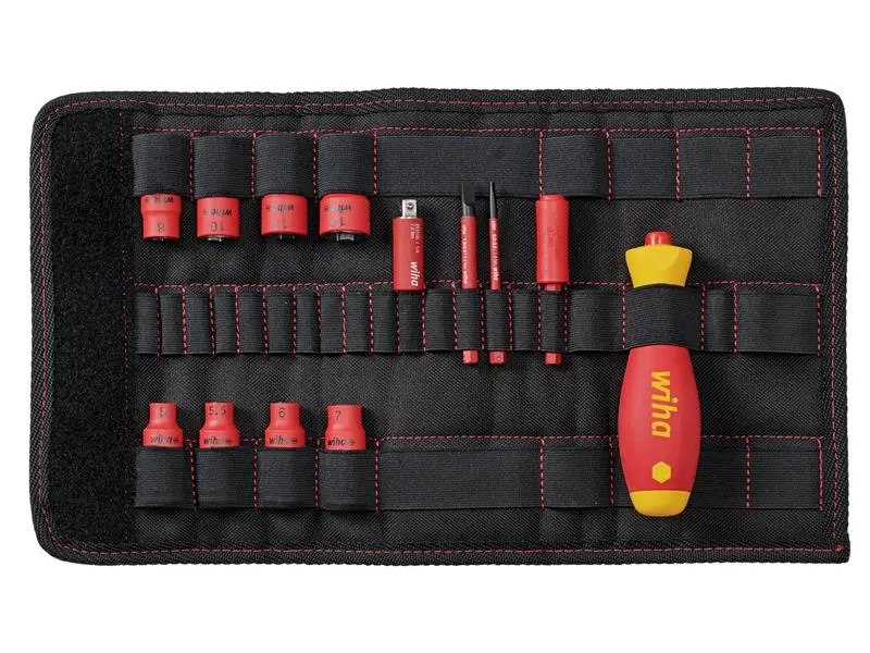 Wiha slimVario electric Screwdriver and Nut Driver Place, 13 Piece