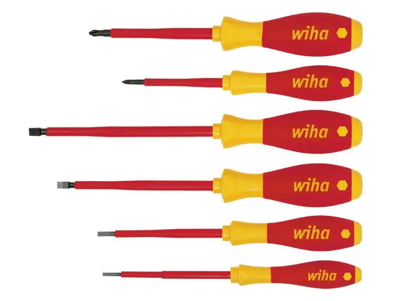 Wiha SoftFinish electric SL/PH Screwdriver Adjust, 6 Piece