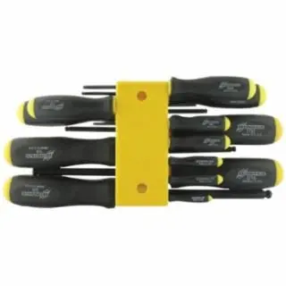 Bondhus Standard Balldriver Hex Thread-Forming Screwdriver Set, Hex Ball, 13 Piece, 0.5 To 3/8 , 10637