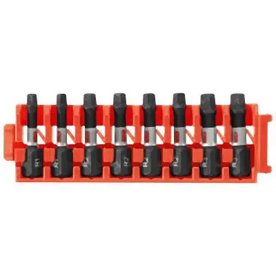 Bosch Master-Grade 8 pieces Square 1 Inches Insert Bit Clip, 2610046087