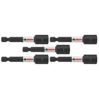 Bosch 5 pieces Impact Tough™ 2-9/16 Inches x 5/16 Inches Threaded Nutsetter (Bulk Kit), 2610041071