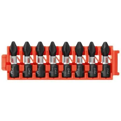 Bosch 8 pieces Phillips® #2 Insert Bit Binder Clip, 2610046085