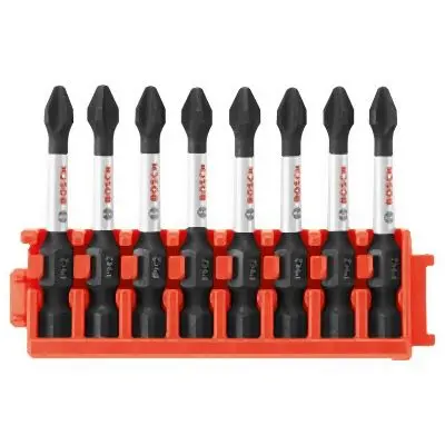 Bosch 8 pieces Phillips® #2 Power Bit Fastener Clip, 2610046095