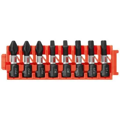 Bosch 8 pieces Selection 1 Inches Insert Bit Document Clip, 2610046091