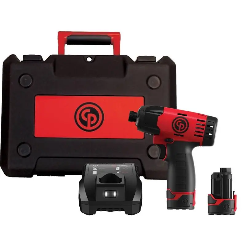 Stylishago Superior Pneumatic 1/4" Cordless Impact Driver Kit, 8941088181 Chicago Pneumatic