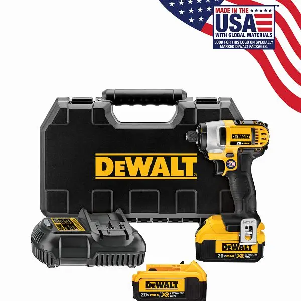 DeWalt 20V Max Lithium Ion Impact Driver Kit, DCF885M2