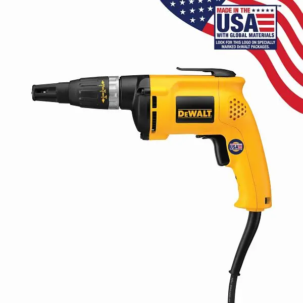 DeWalt Heat-Resistant 4,000 RPM Featherweight VSR Drywall Screwdriver, DW252