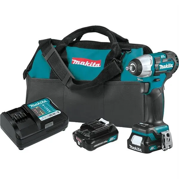 Makita 12V max Cordless 3/8" Square Drive Impact Wrench Kit, WT05R1