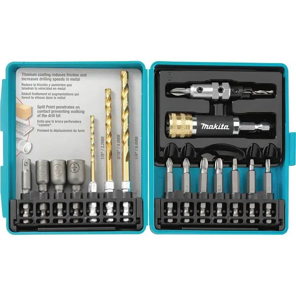 Makita Maximum-Strength 17 pieces Impact Driver Kit, T-00153