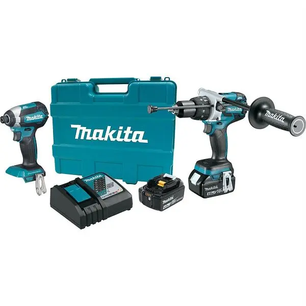 Makita No-Tool 18V LXT Brushless Cordless 2-Piece Combo Kit 4.0Ah, XT267M