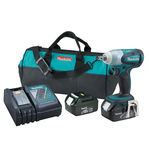 Makita Sustainable 18V LXT 3.0 Ah Cordless 1/2" Impact Wrench Kit, XWT05