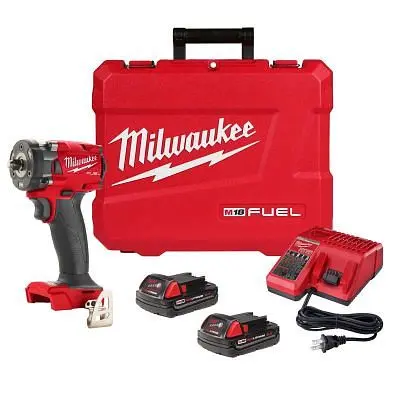 Milwaukee M18 Fuel 3/8 Space-saving Iw Friction Ring Cp2.0 Kit, 2854-22CT